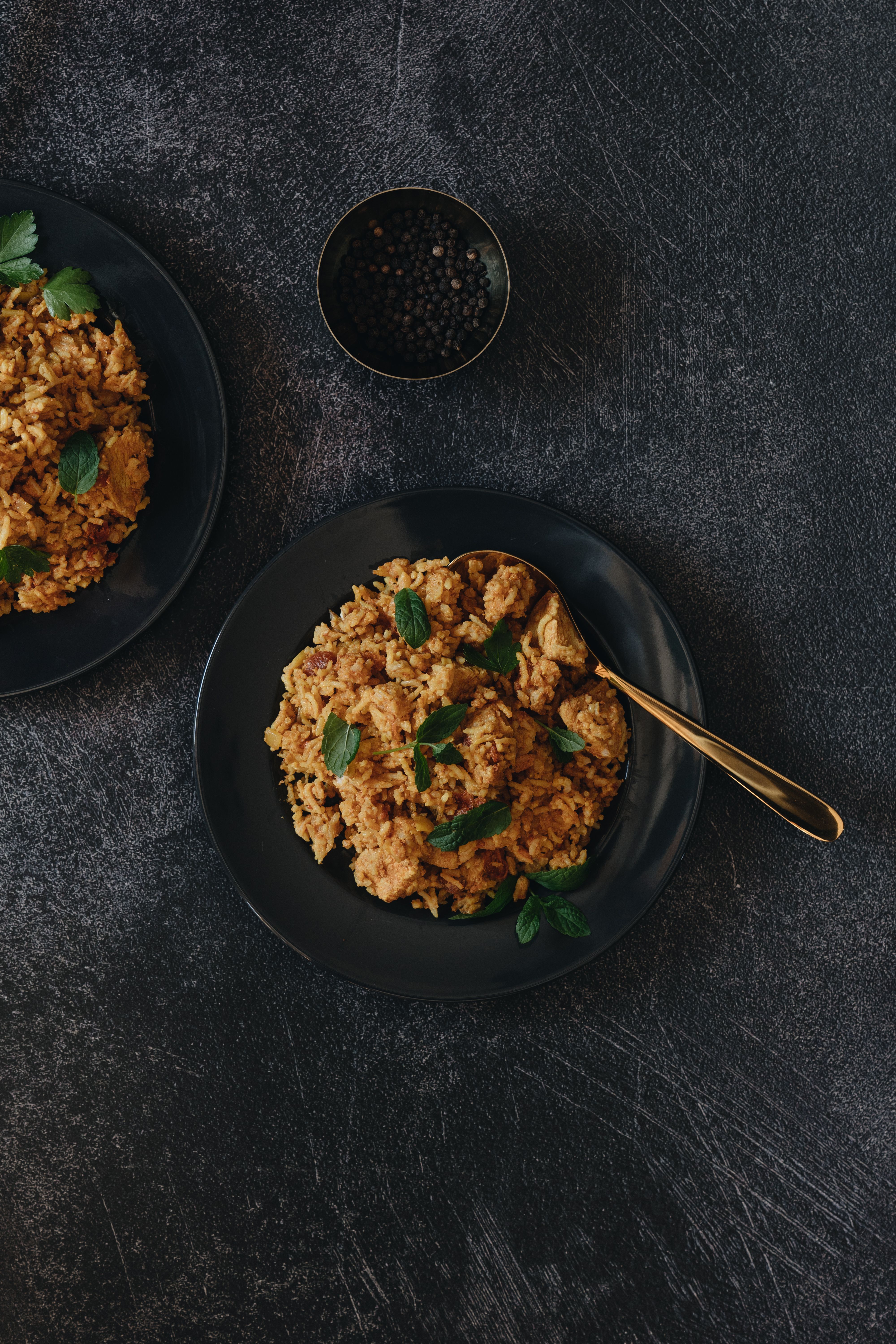 Chicken Biryani with basmati rice and aromatic spices